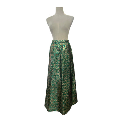 GREEN & GOLD 70S SKIRT | 10