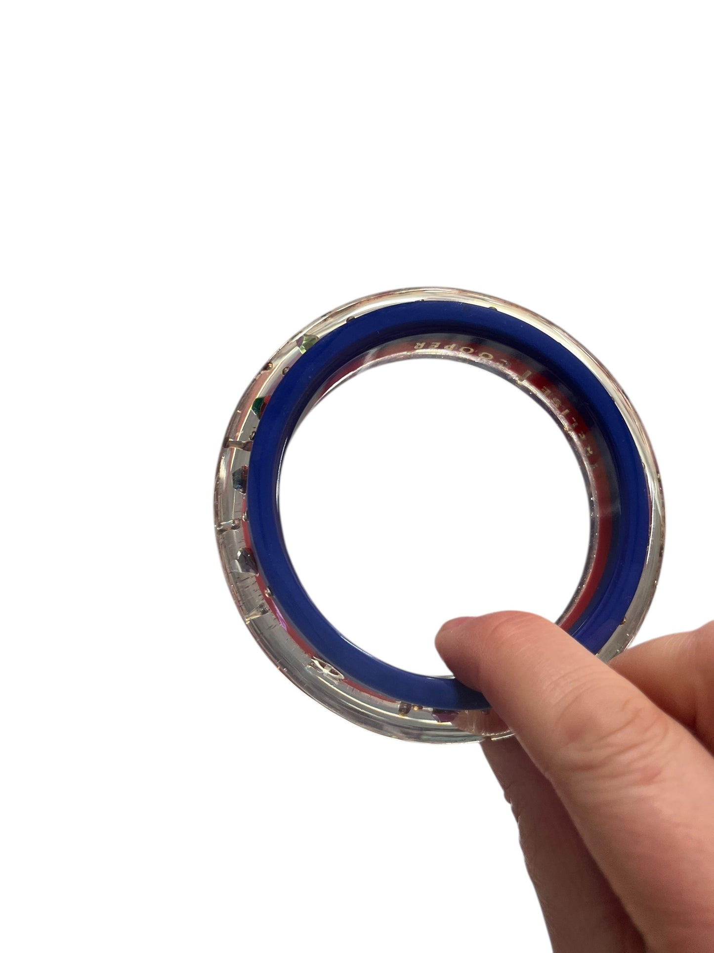 TRELISE COOPER SILVER GLITTER BANGLE