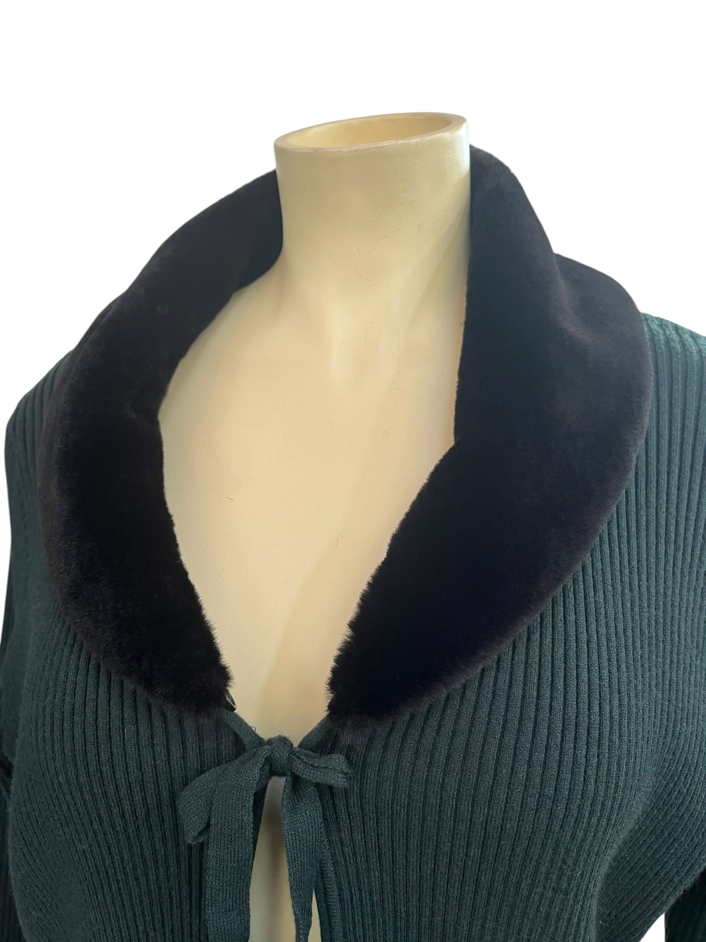 COCOPELLE GREEN CARDIGAN | 2XL