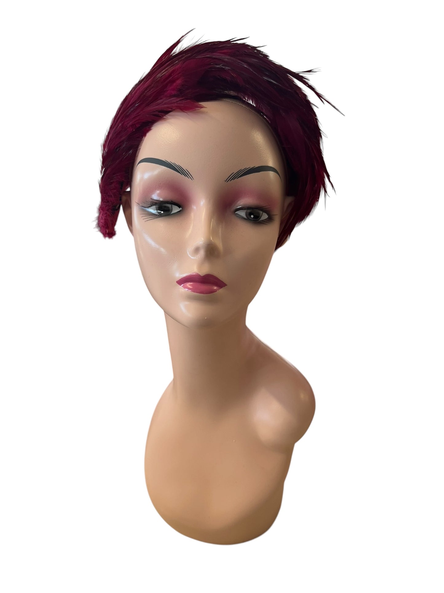 RED FEATHER HEADPIECE