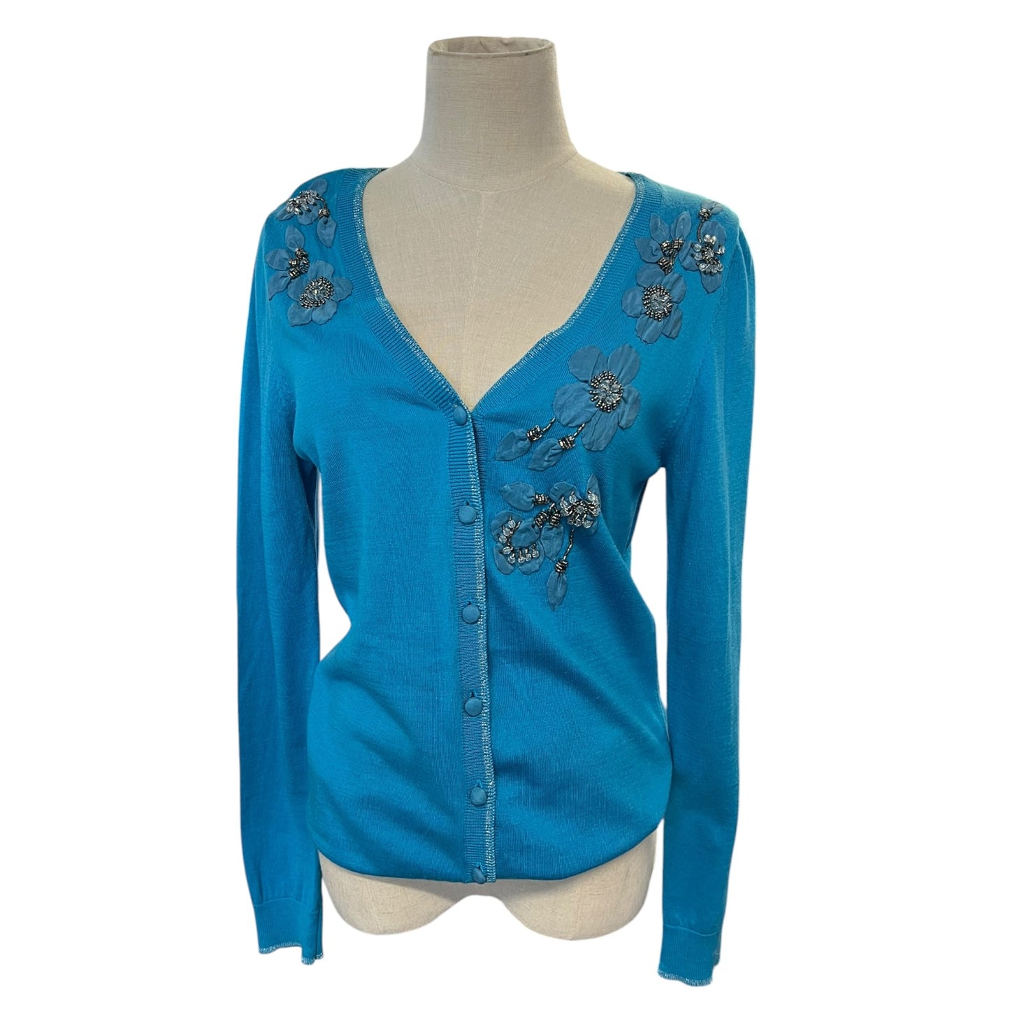GABRIELLA SILK BLEND CARDIGAN | S