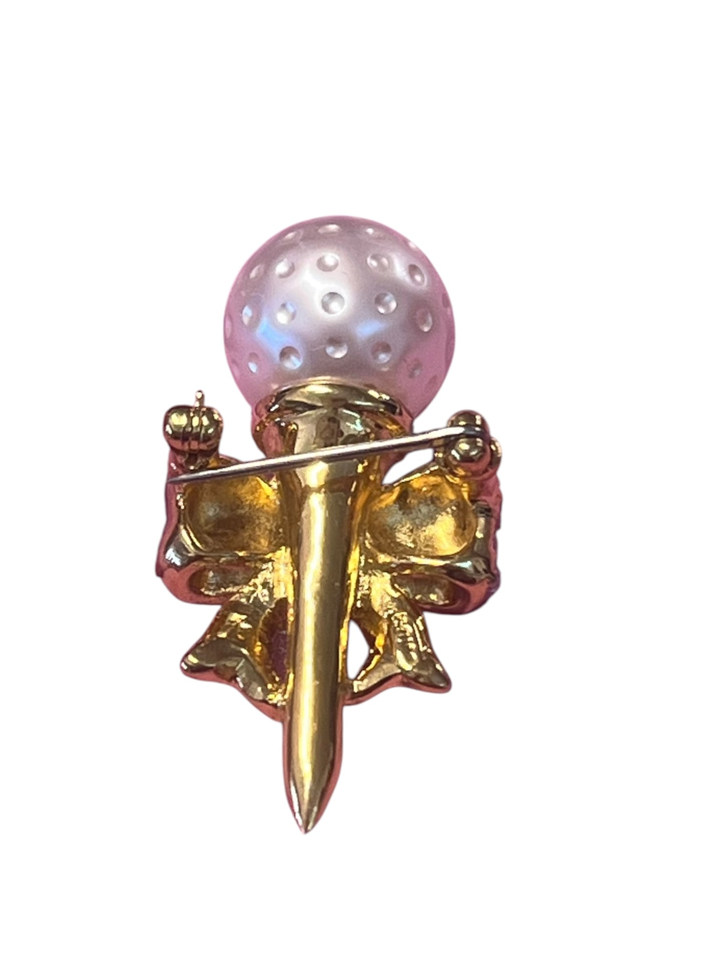BUTLER GOLF TEE GOLD BROOCH