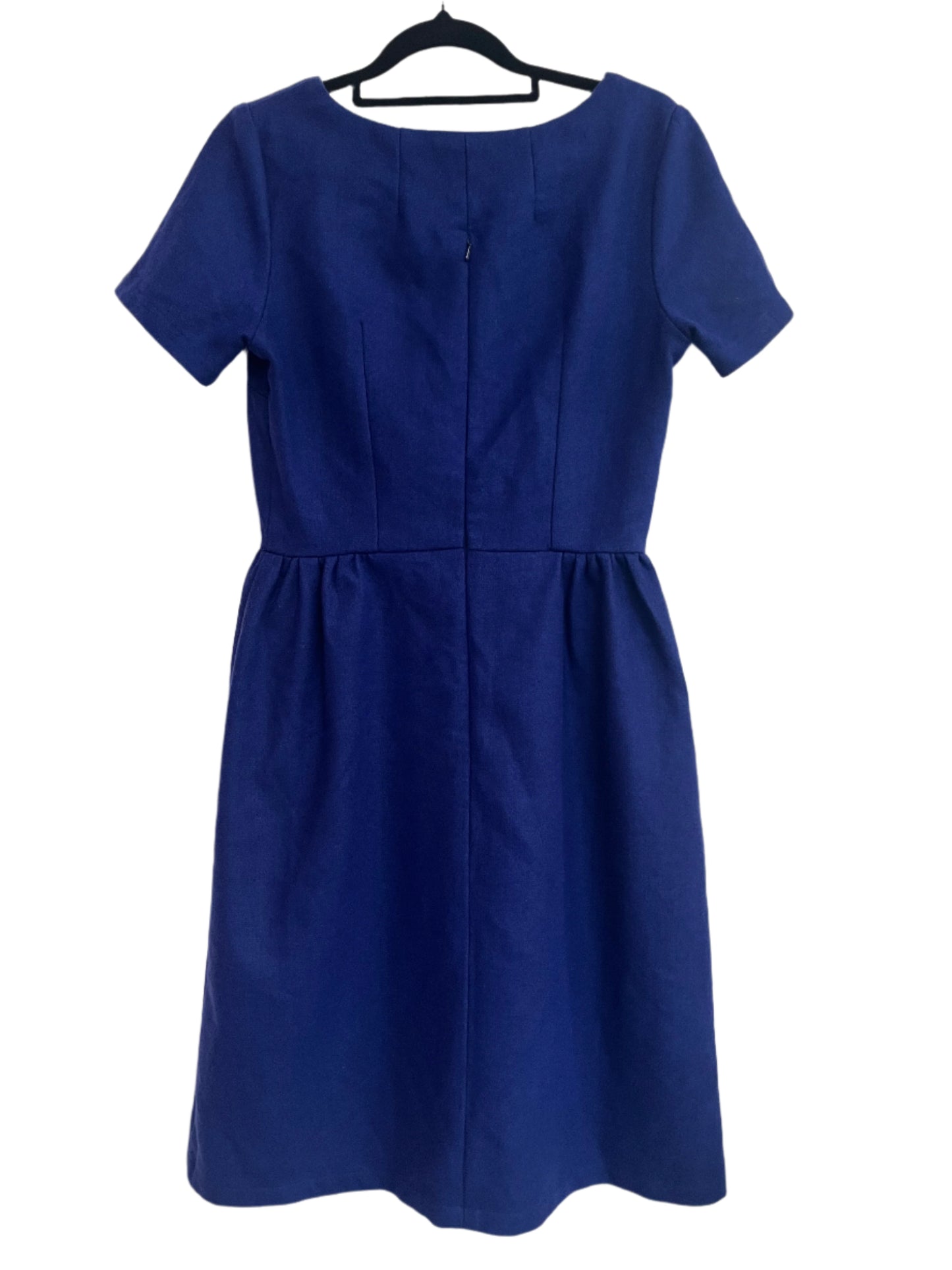 DE VOL BLUE WOOL DRESS SZ M/10
