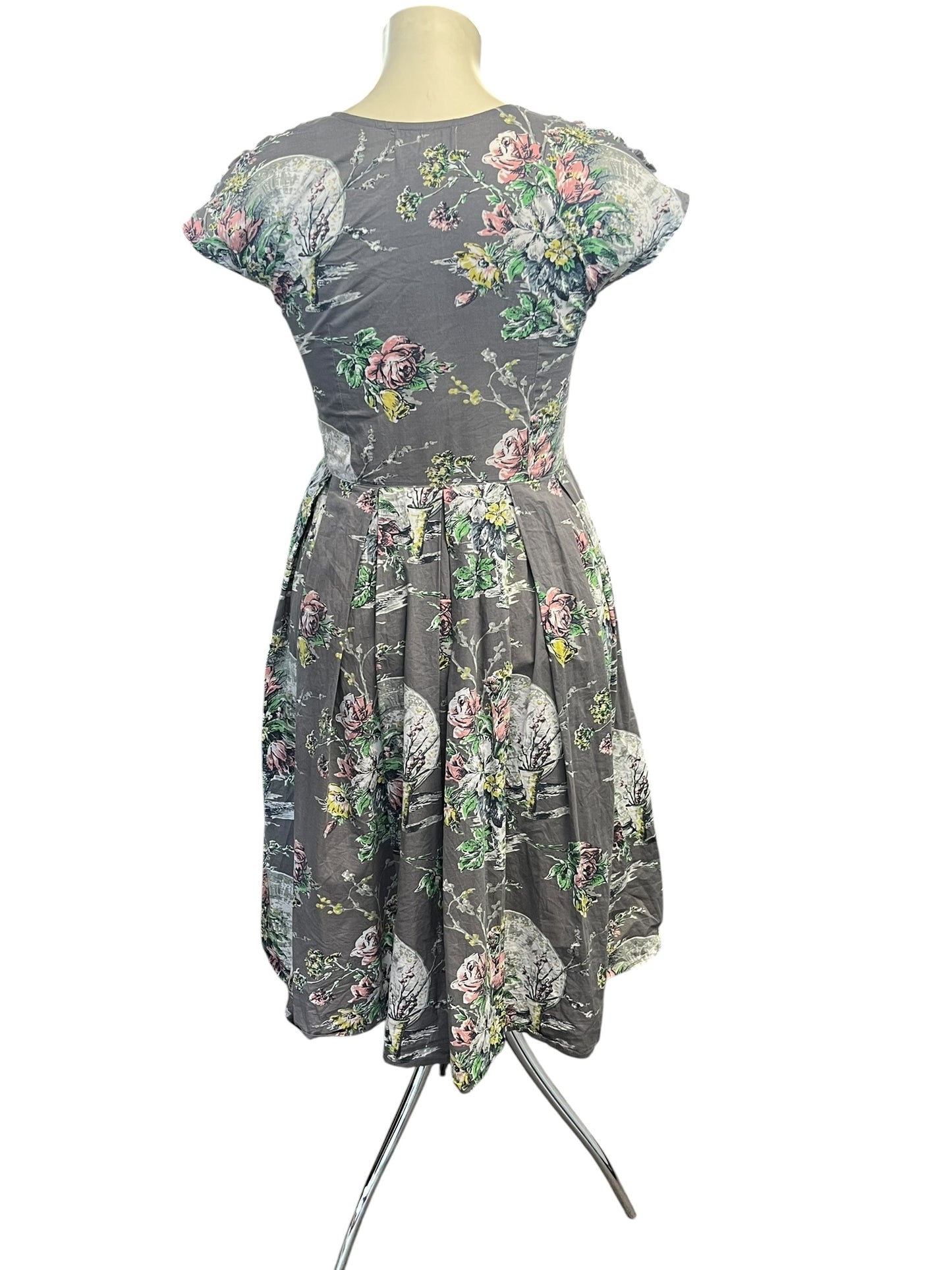 LAZYBONES GREY ROSE DRESS  | L
