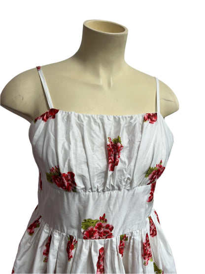 RETROSPECTD CINDY FLOWER POTS DRESS sz 18