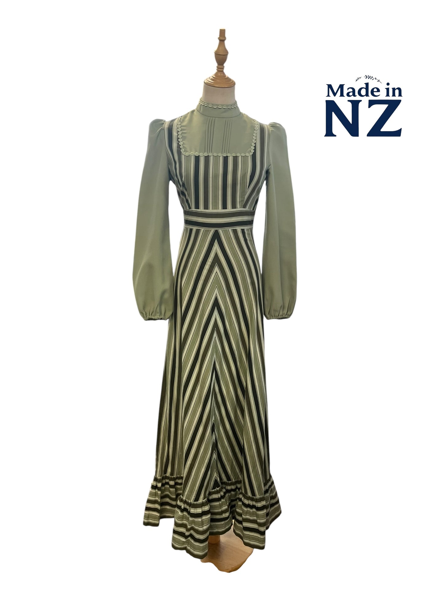 ESTELLE ROSE GREEN 70S DRESS | 8