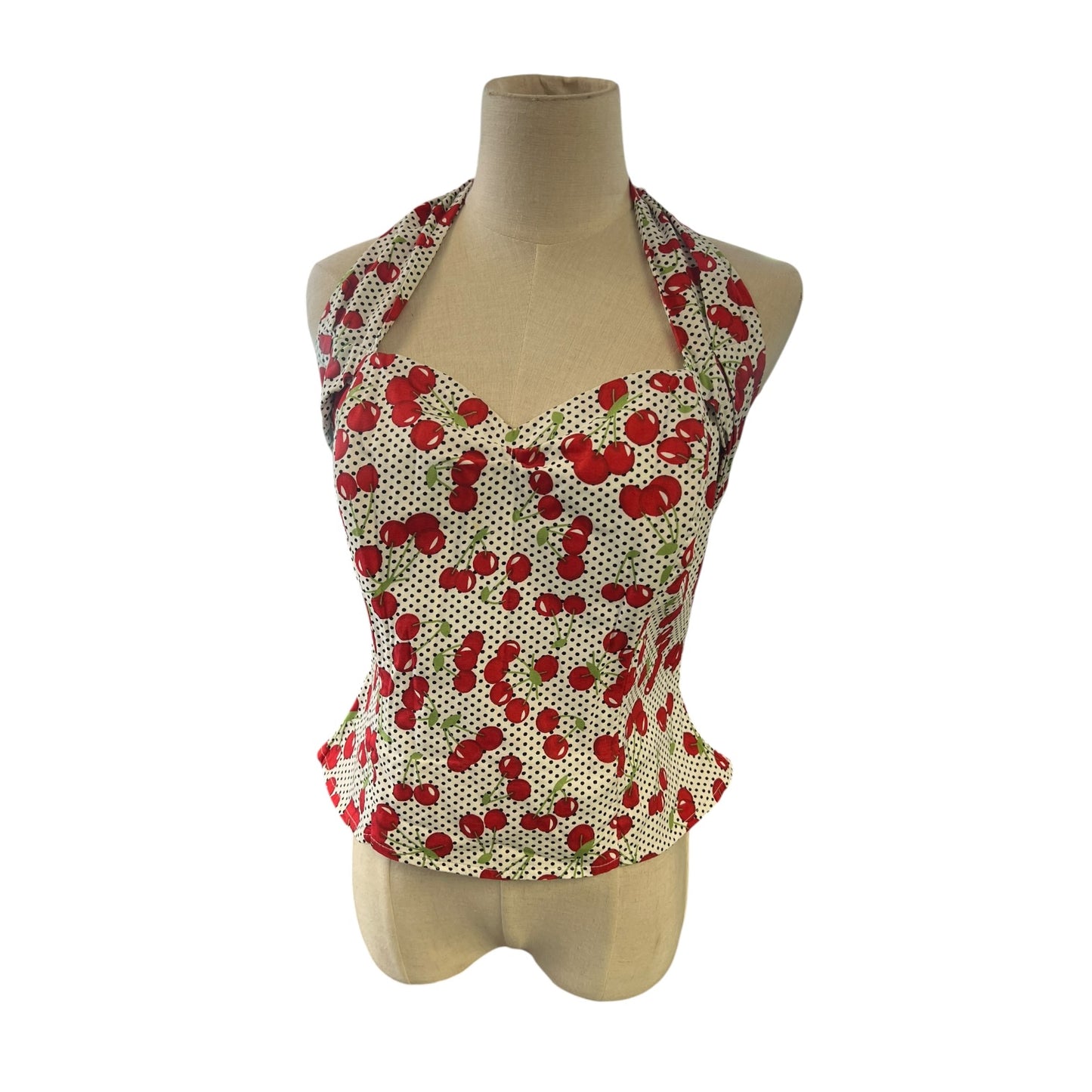 VOH CHERRY HALTERNECK TOP | 12/14