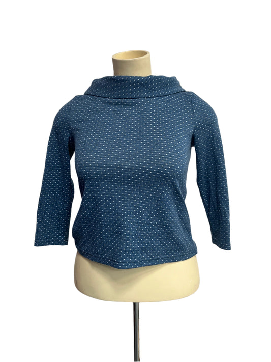 JOANIE BLUE 60'S TOP SZ 10-12