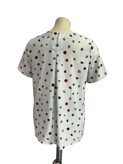 MODCLOTH LADYBIRD DROP BACK TOP SZ L/16