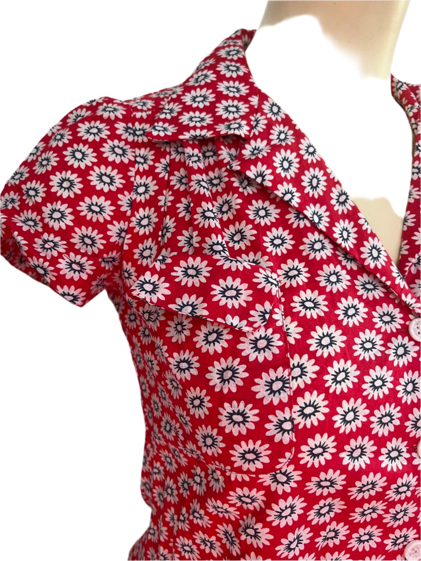 RETROSPECTD DAISY BLOUSE SZ 12