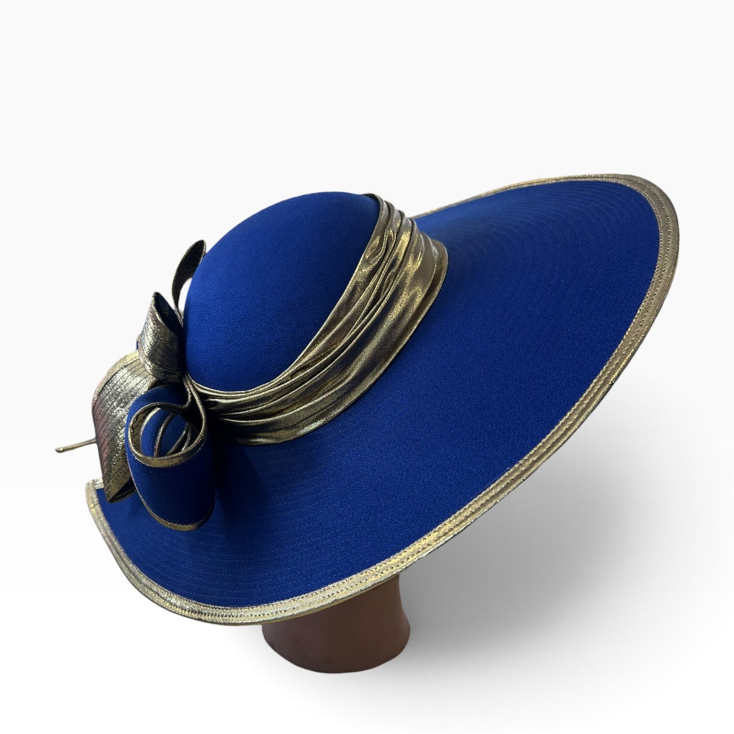 SUSAN ROGERS BLUE & GOLD HAT