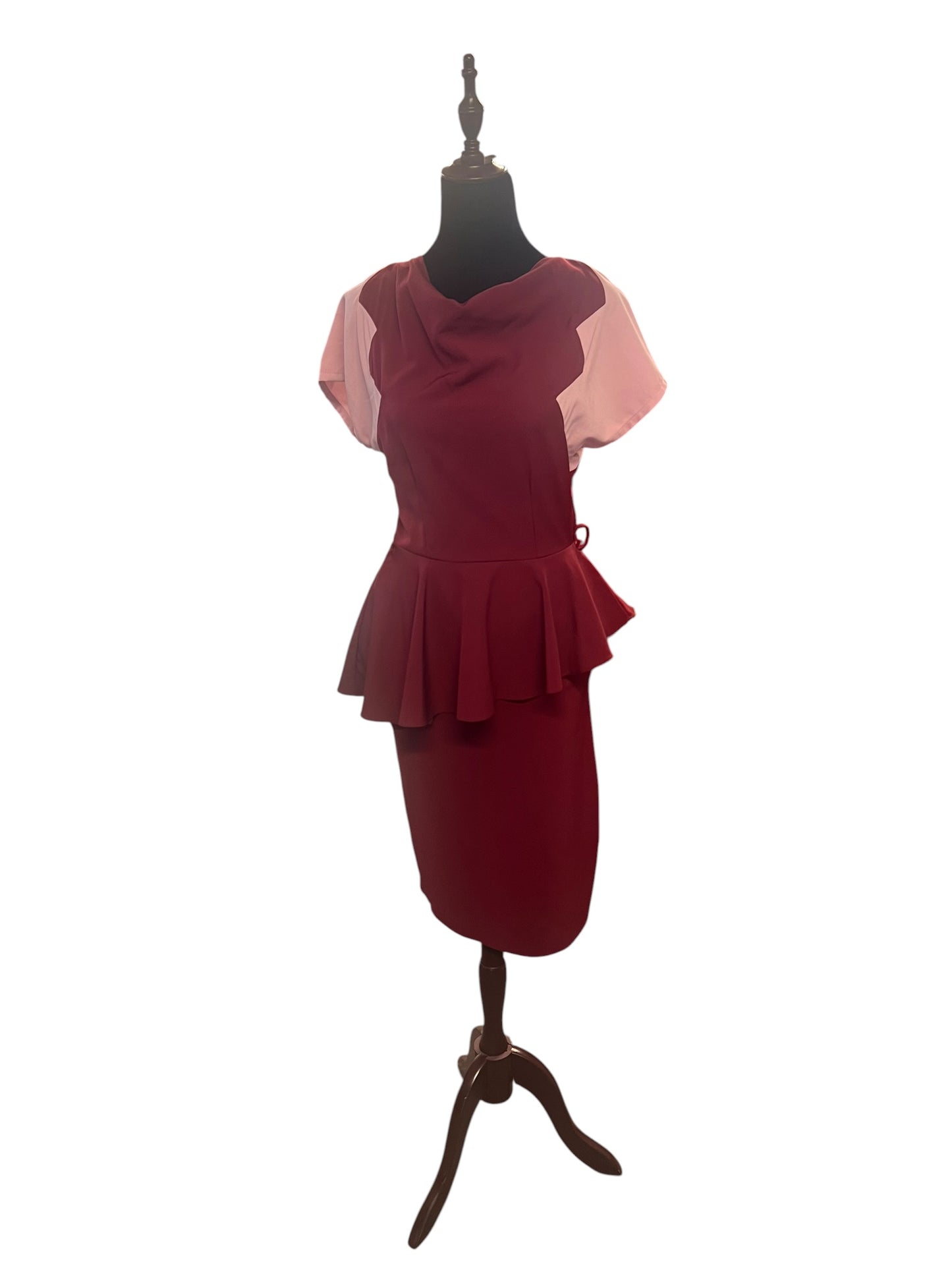 MISS NOUVELLE PEPLUM DRESS | S