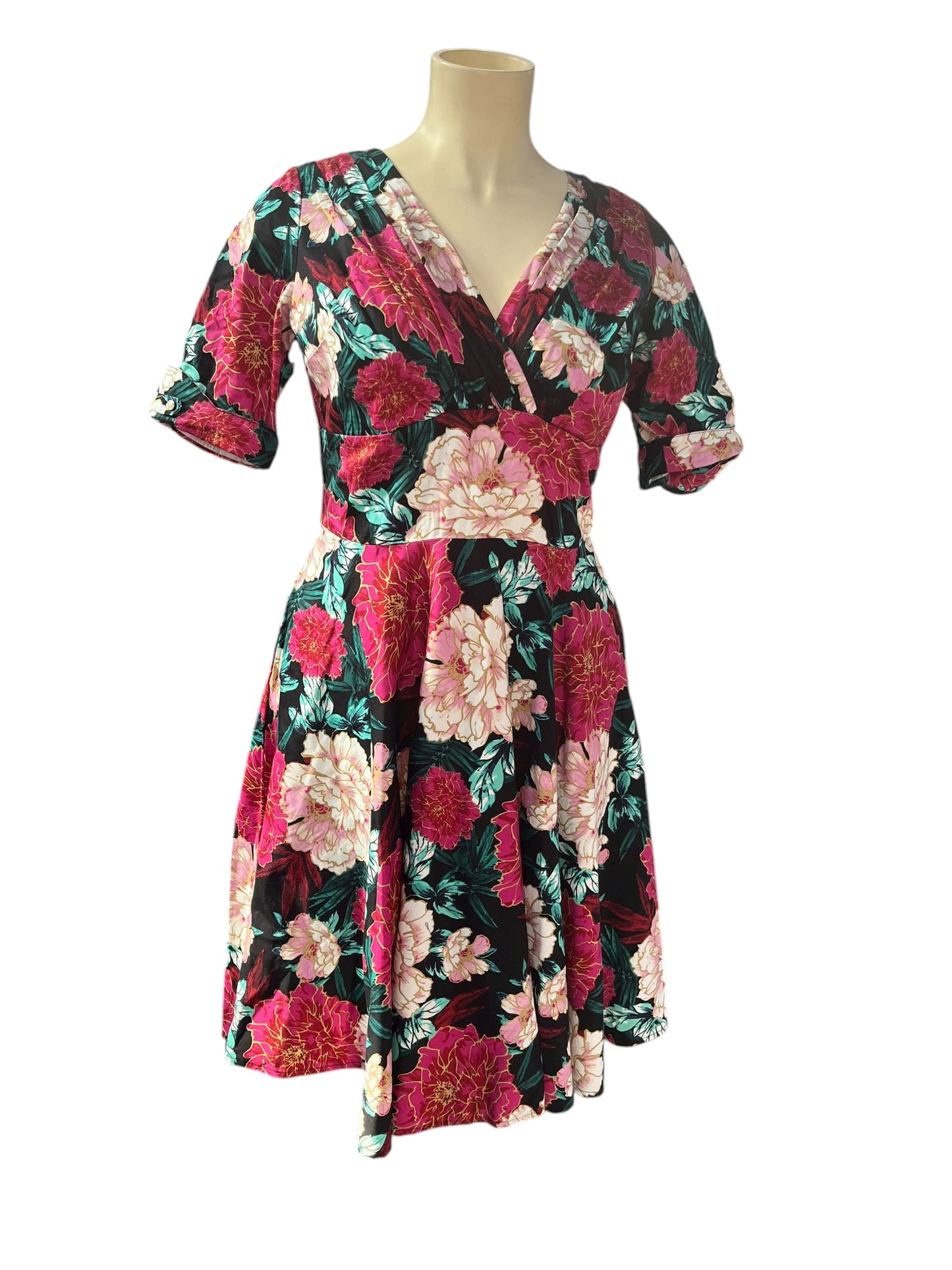 UNIQUE VINTAGE BLOOM DRESS | XL