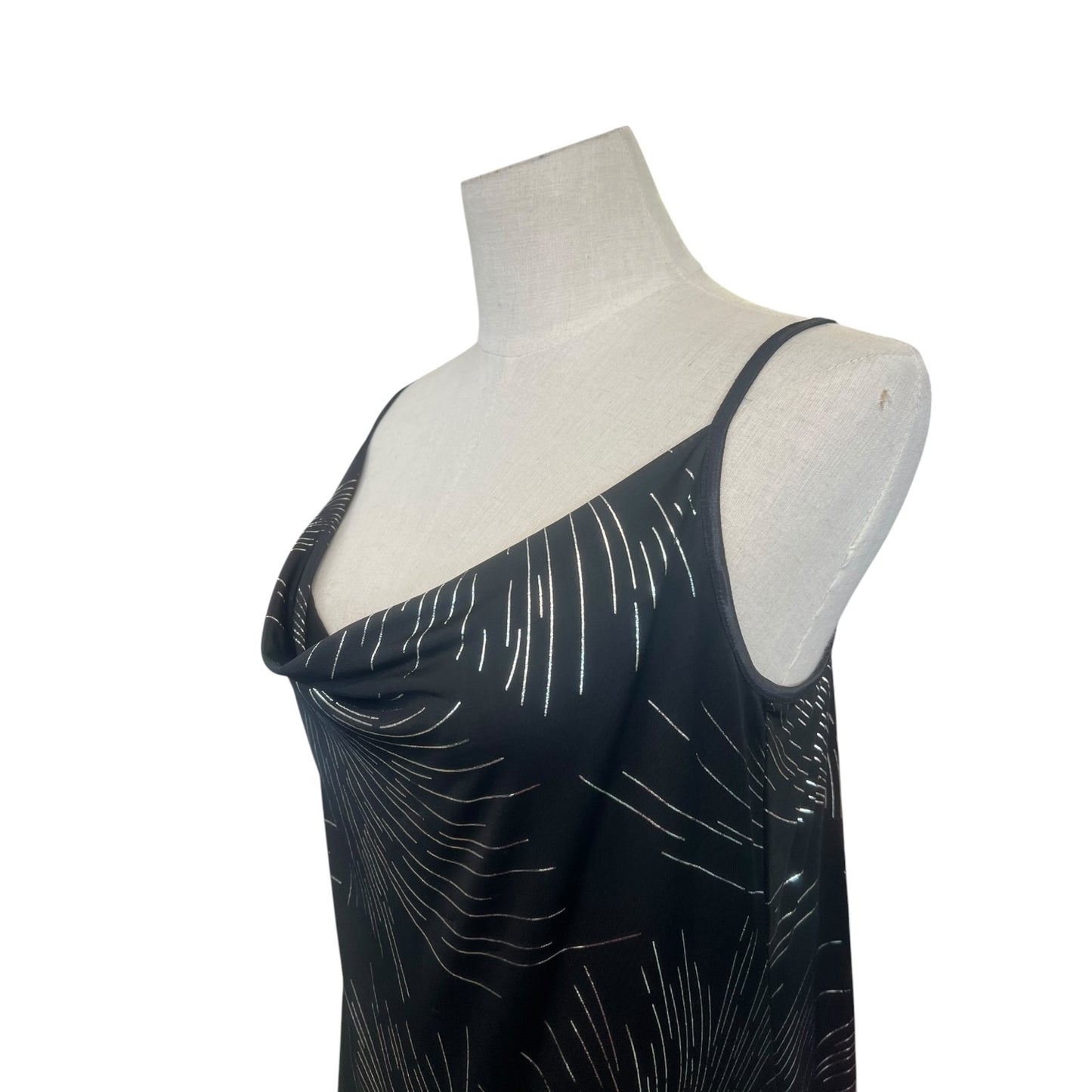 SILHOUETTE BLACK & SILVER DRESS | 14