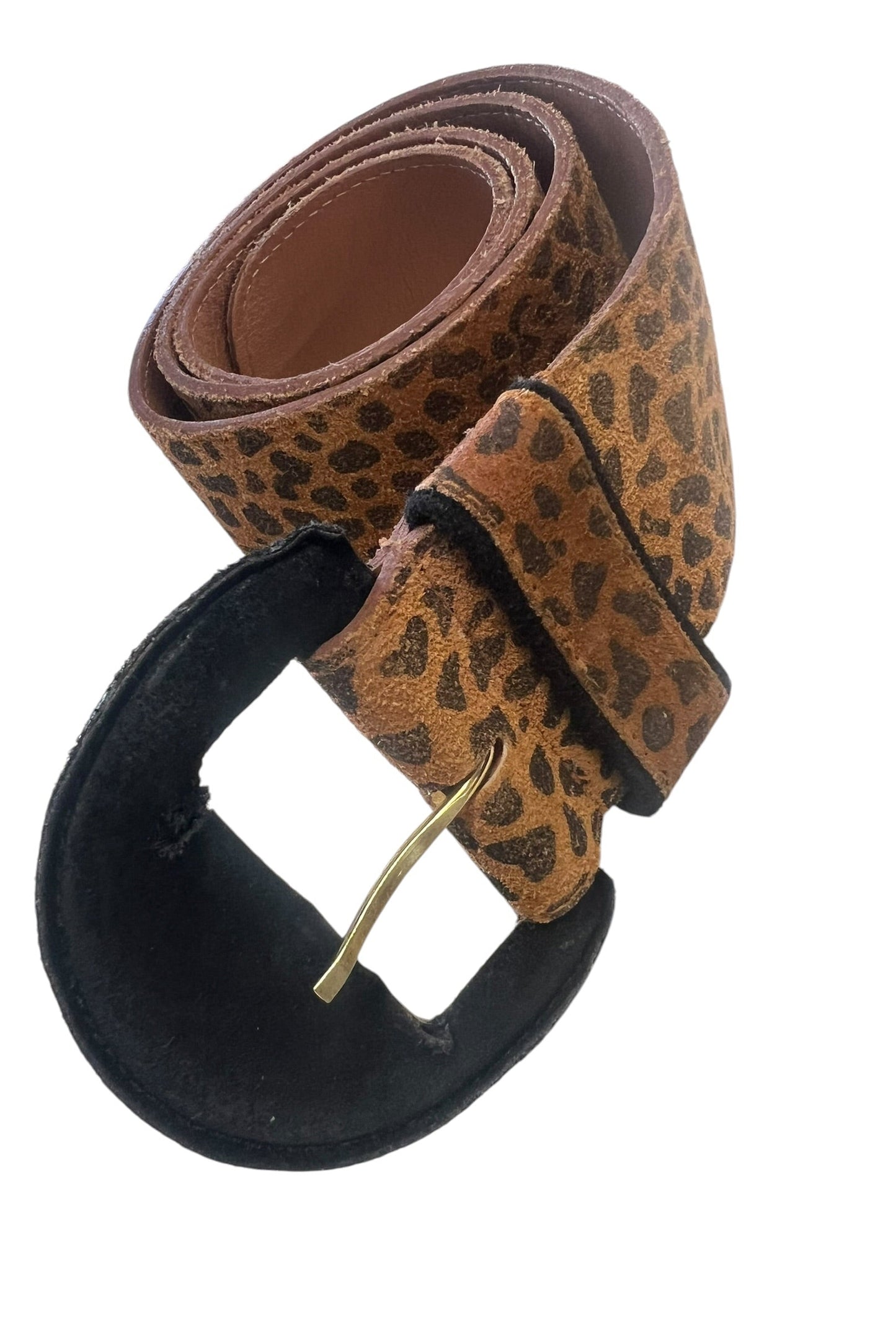 SCOTT DESIGN LEOPARD BELT 78-88cm