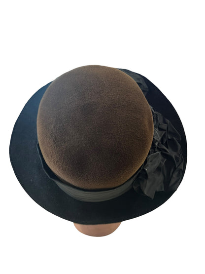 LOUISE GREEN 1940s BOW HAT