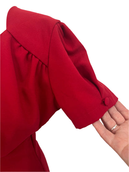 20th CENTURY FOX RED DRESS SZ 12