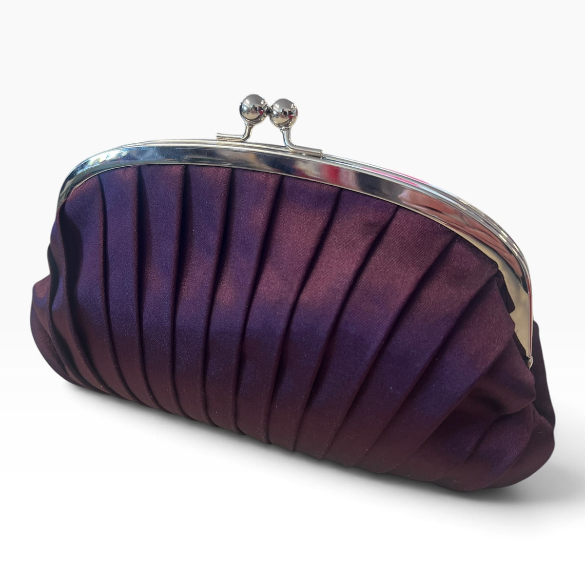 AUBERGINE EVENING BAG