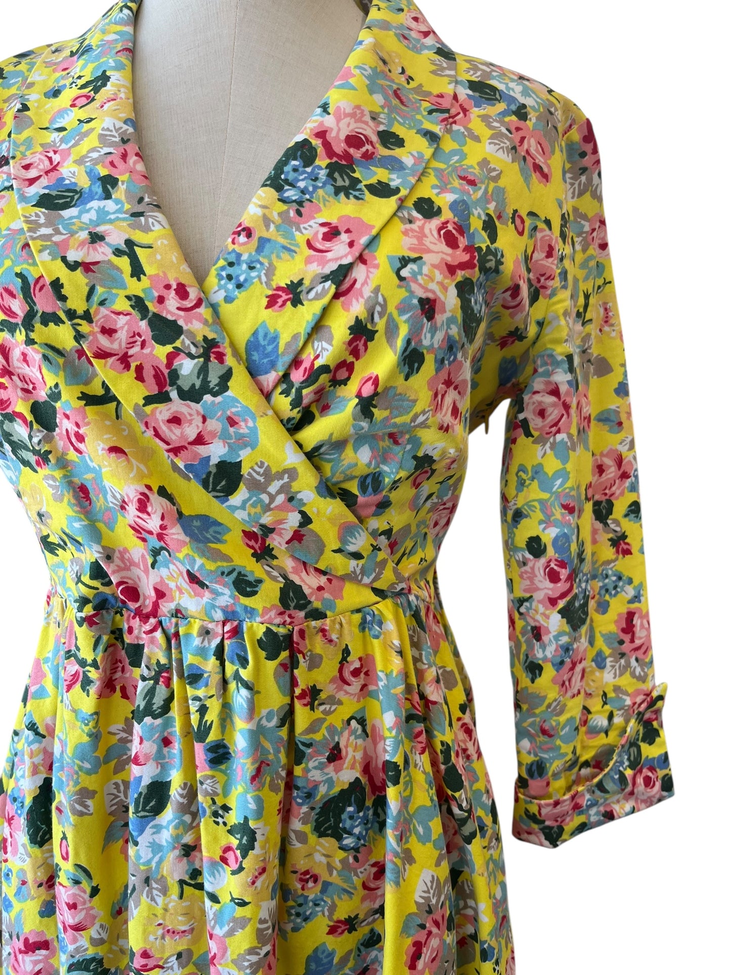 LINDY BOP YELLOW BLOOM DRESS | 12