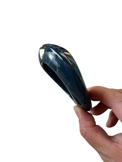 ABSTRACT SLADE BLUE  BANGLE