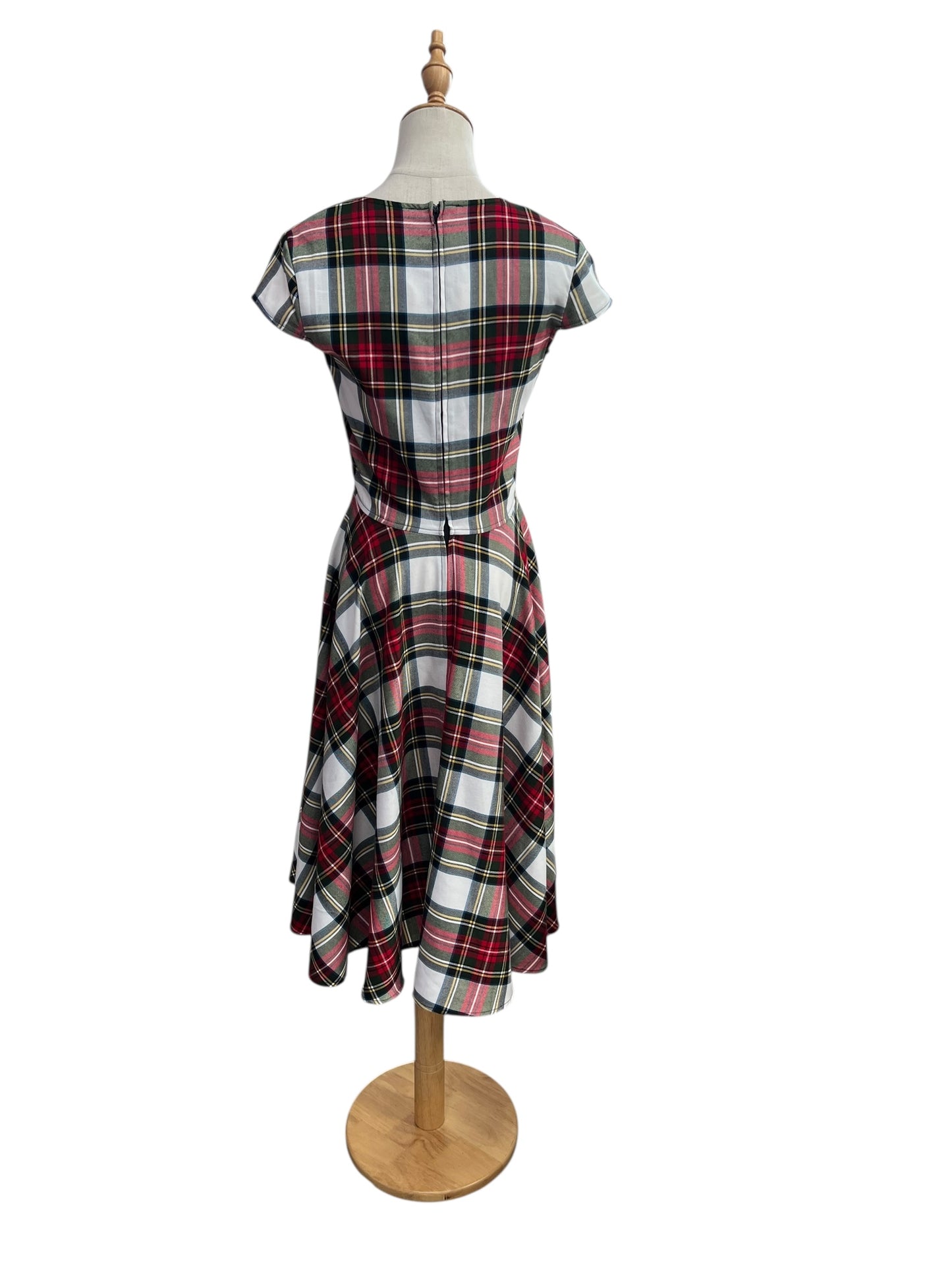 HELLBUNNY TARTAN DRESS | S