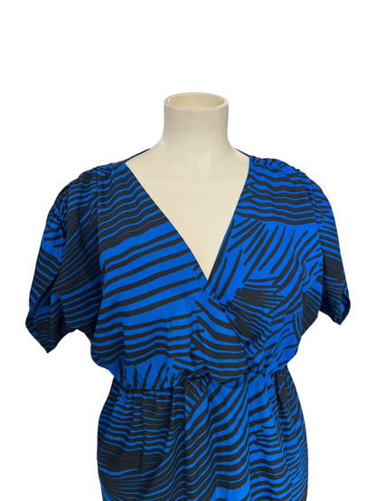 CITY CHIC BLUE STRIPED DRESS | Xs/16