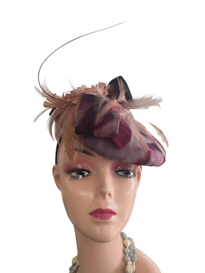 WINTER PLUM FASCINATOR
