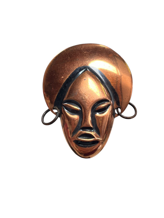 CANADIAN COPPER BUDDHA BROOCH