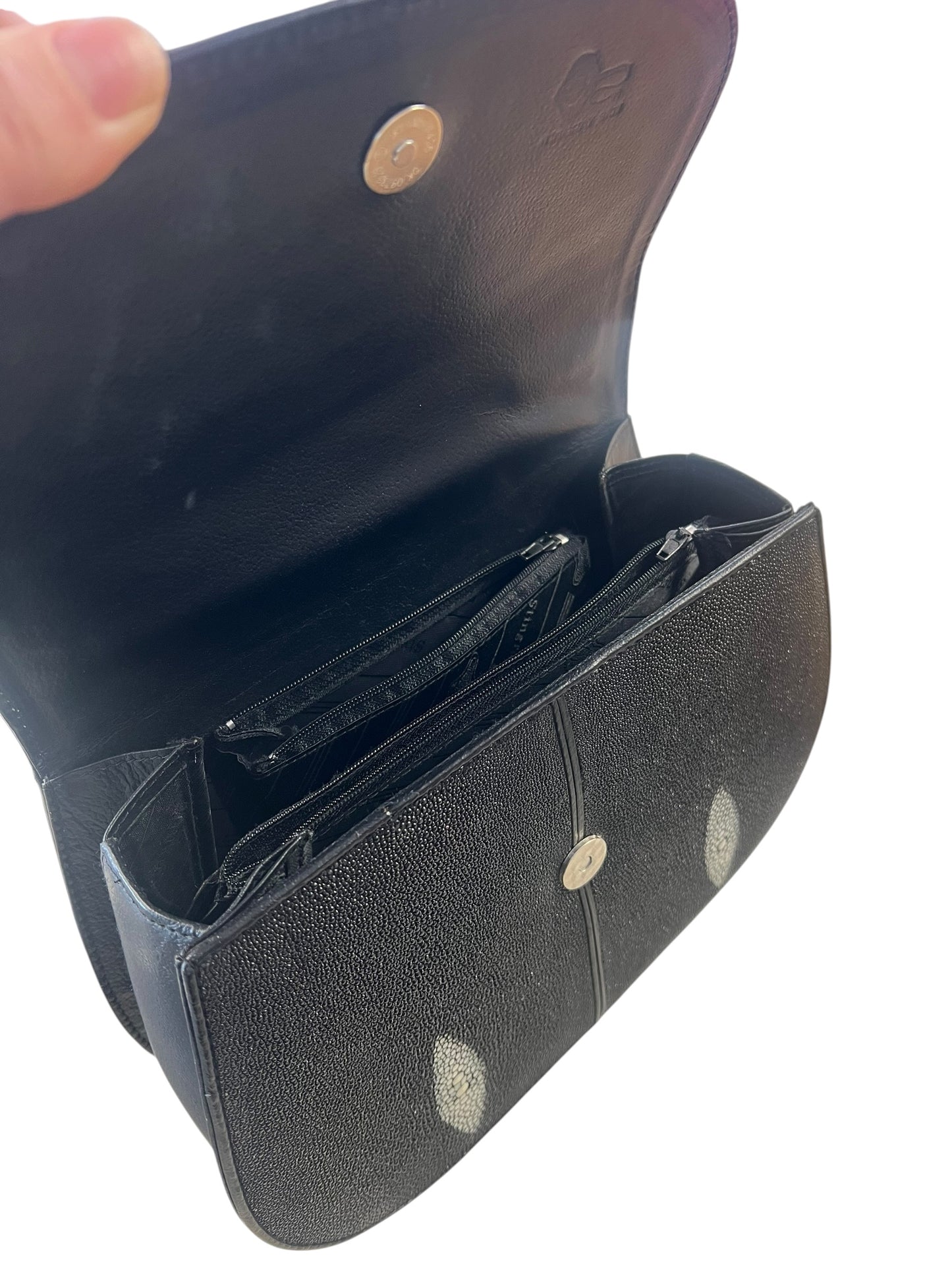 RARE STINGRAY LEATHER SHOULDER BAG