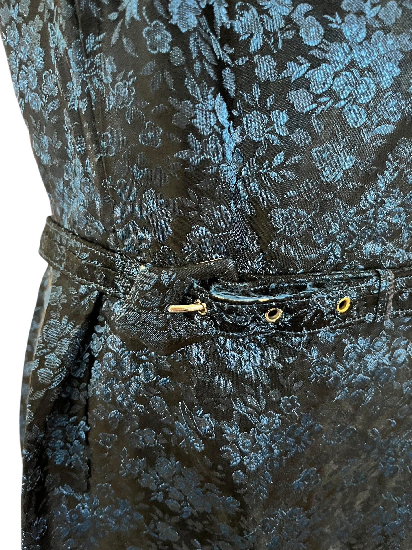 BLUE ROSE SATIN DRESS  | 14