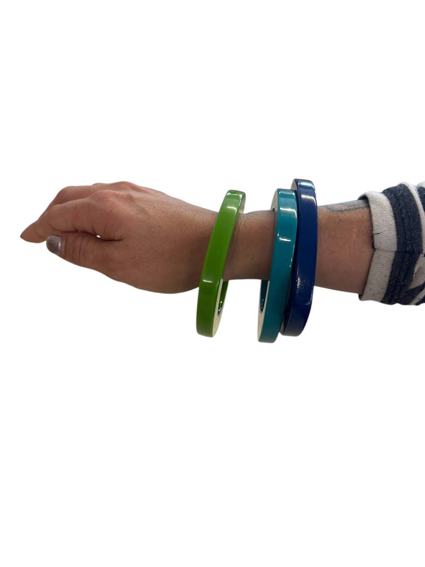 ANGULAR GREEN BANGLE