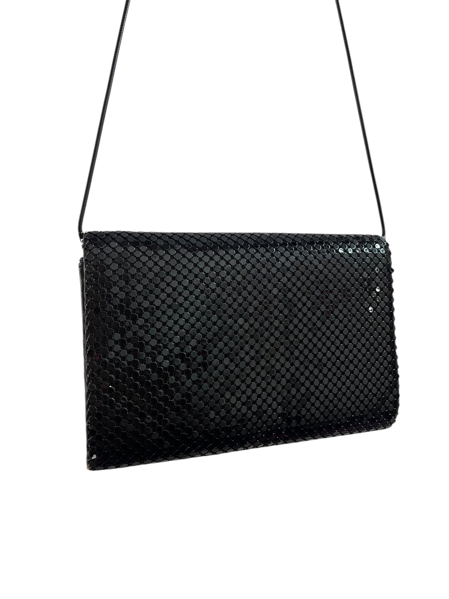 80S BLACK MESH SHOULDER BAG