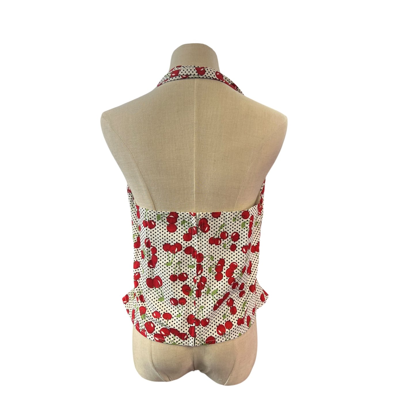 VOH CHERRY HALTERNECK TOP | 12/14