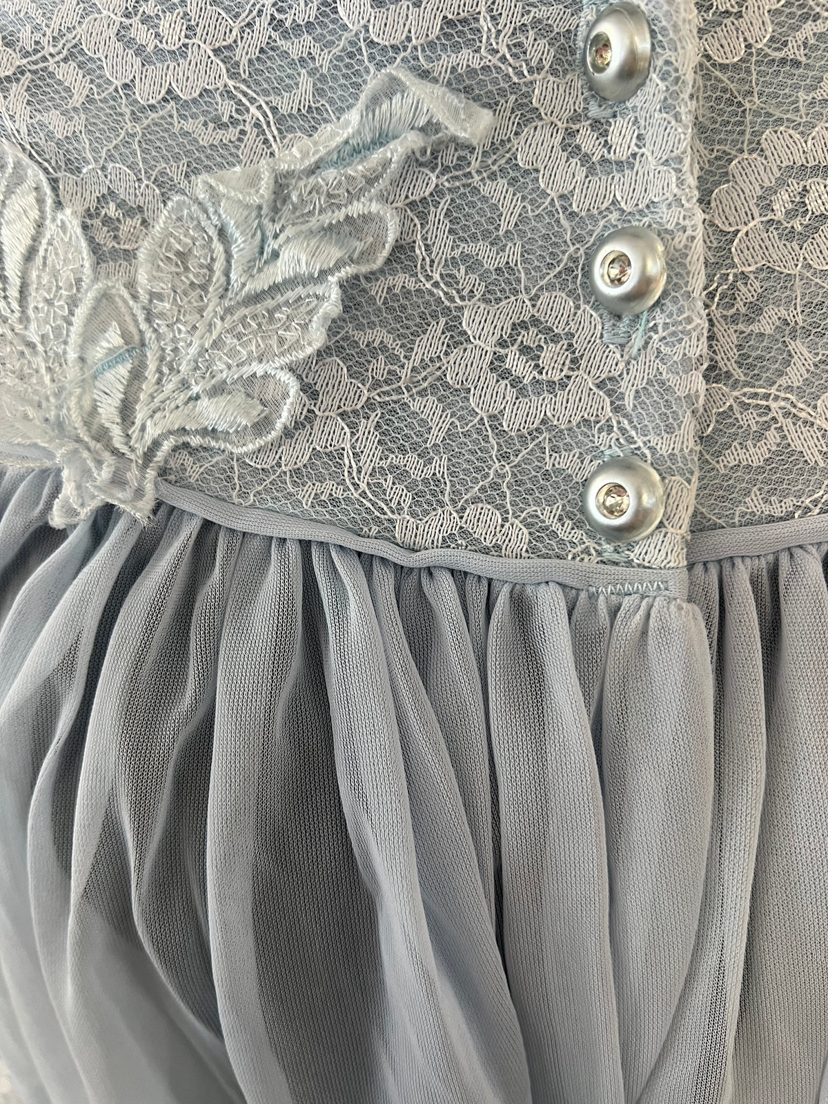 PASTEL BLUE LACE ROBE | 18/20
