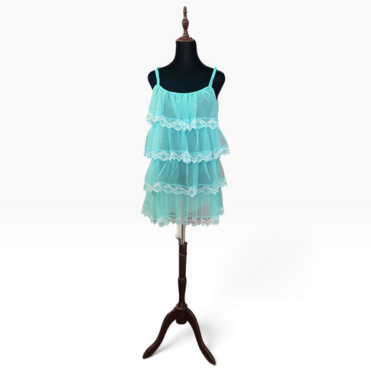 SEA BLUE NYLON TEIRED NYLON | 10