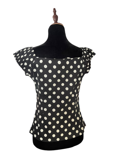 COLLECTIF BLACK POLKADOT TOP | 10