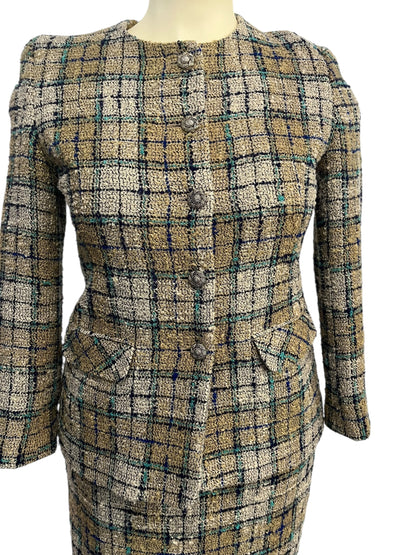 EASTEX WOOL TWEED SUIT SZ 12