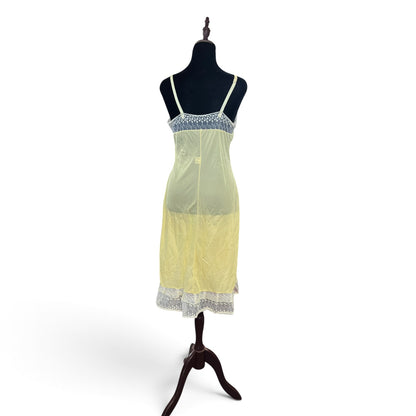 MILLERS VTG YELLOW DAISY SLIP | 8