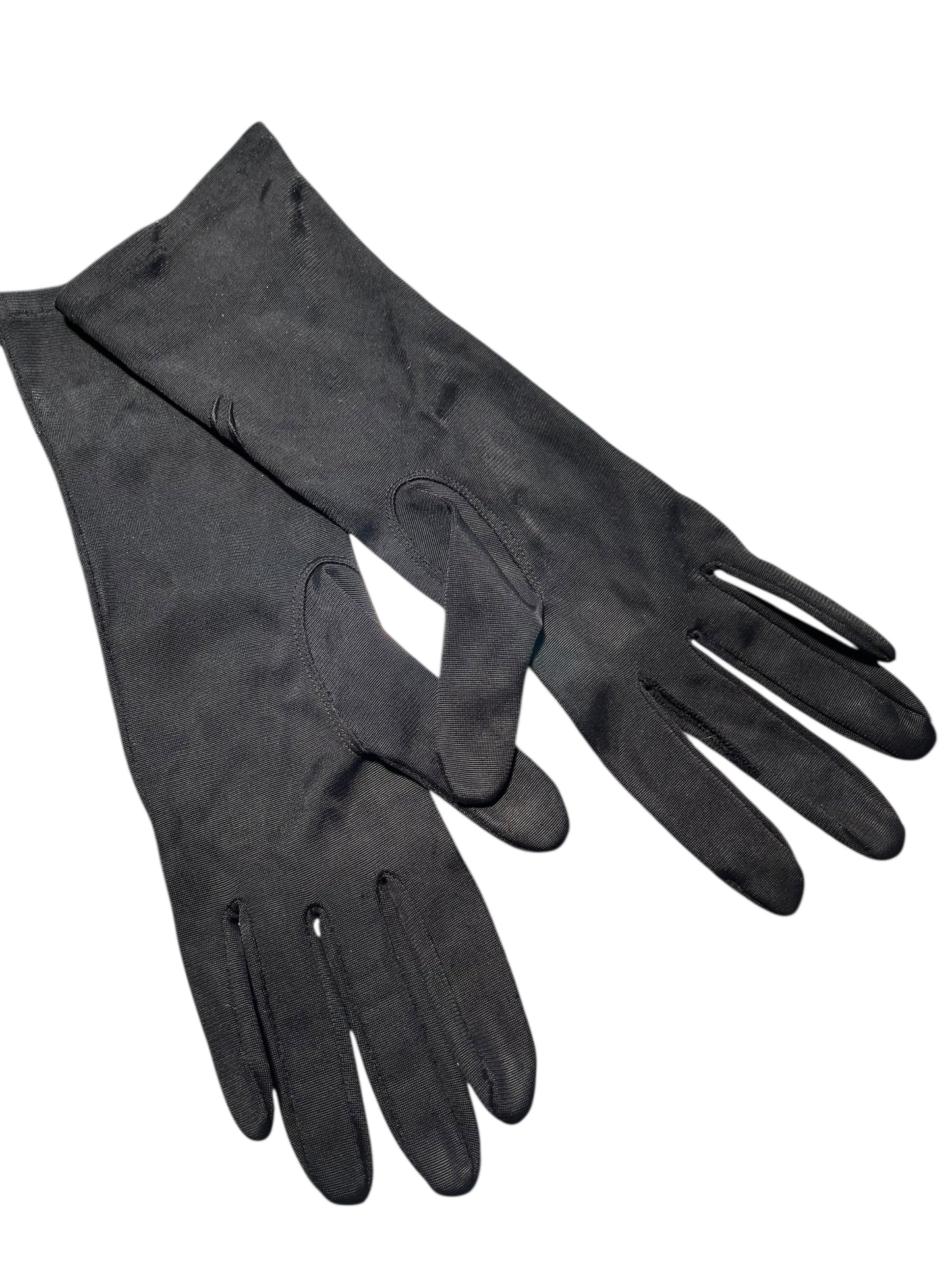 BLACK MID LENGTH GLOVES 7.5