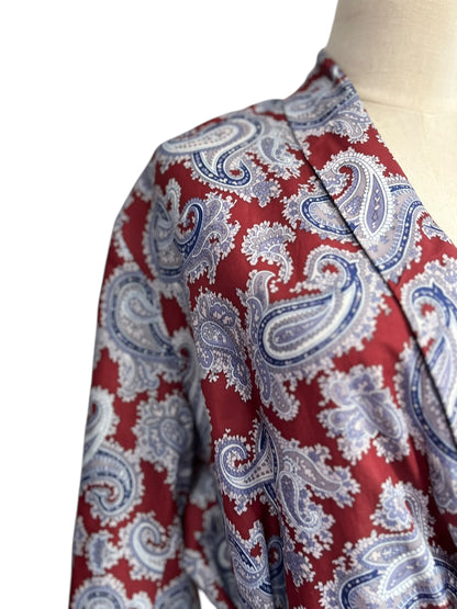 ESKAY PAISLEY ROBE M/L