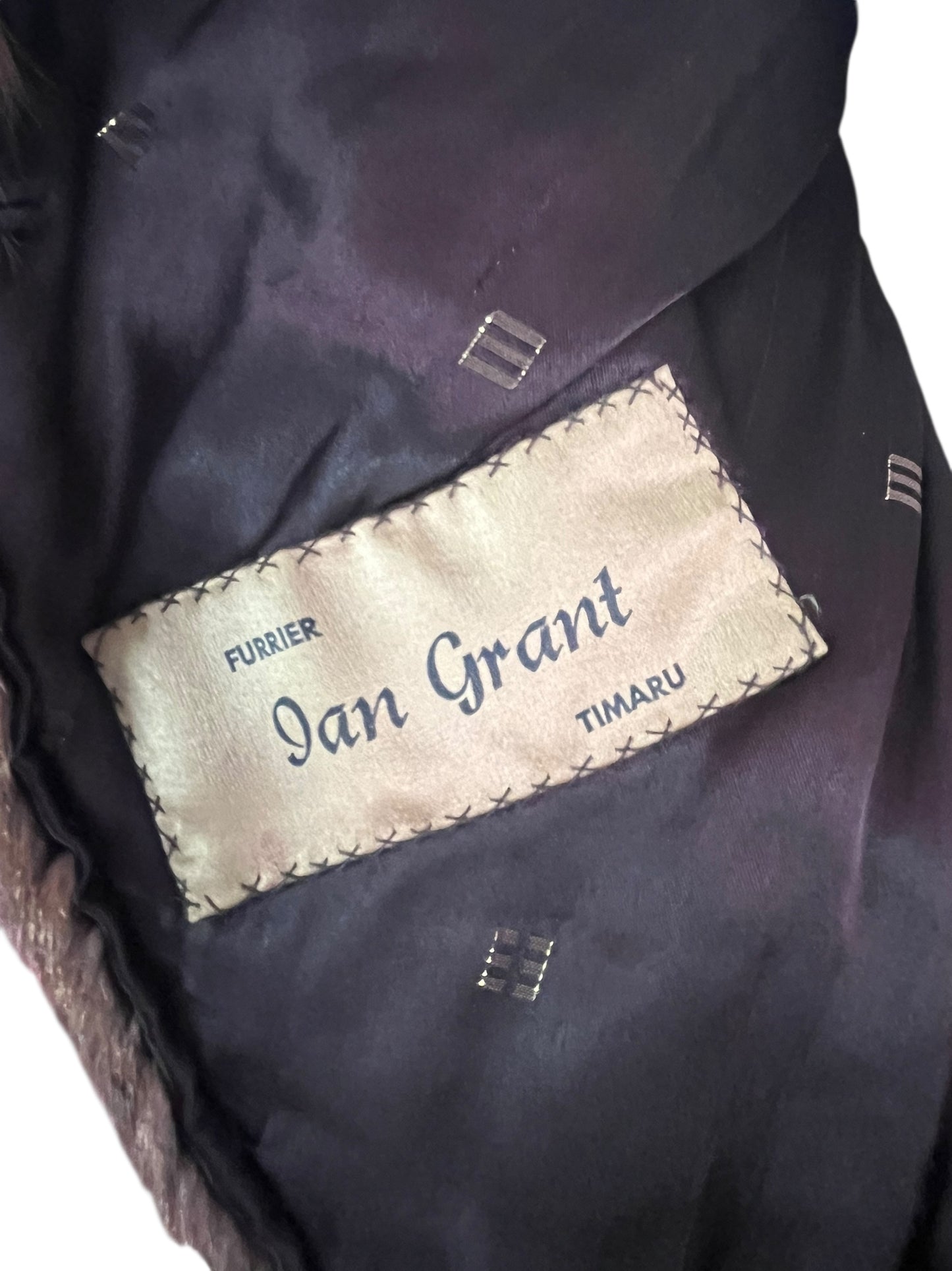 IAN GRANT  BROWN FUR STOLE