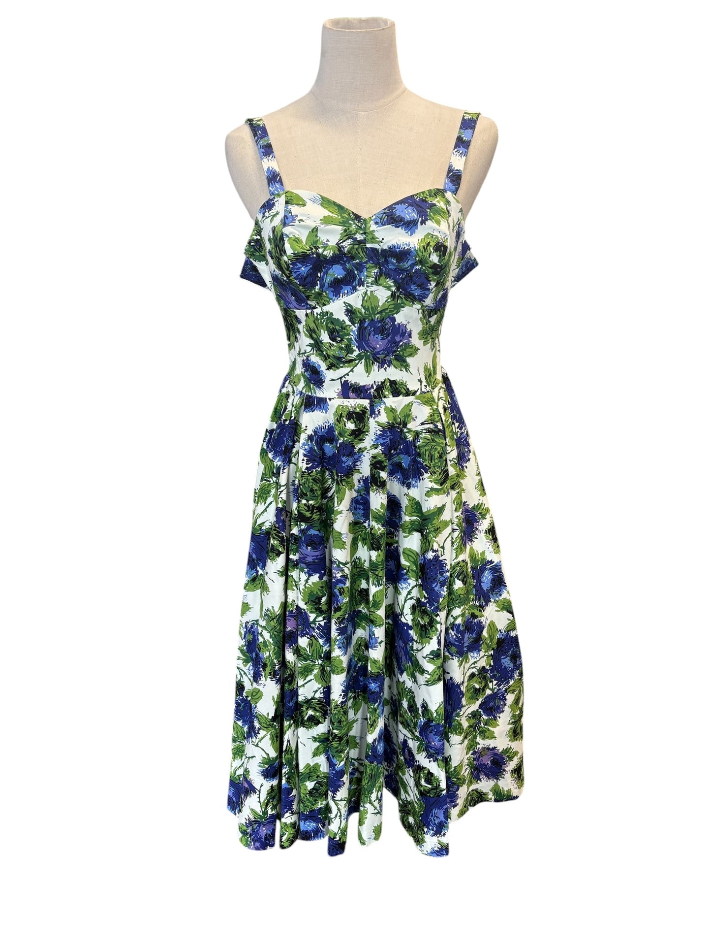 RETROSPECTD BLUE ROSE DRESS | 4