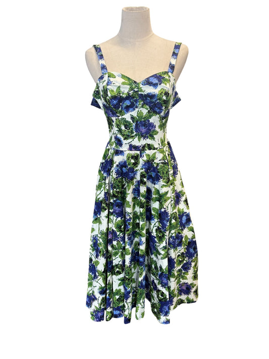 RETROSPECTD BLUE ROSE DRESS | 4