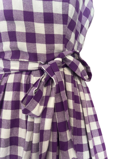 DOLLY & DOTTY PURPLE CHECK DRESS | 12