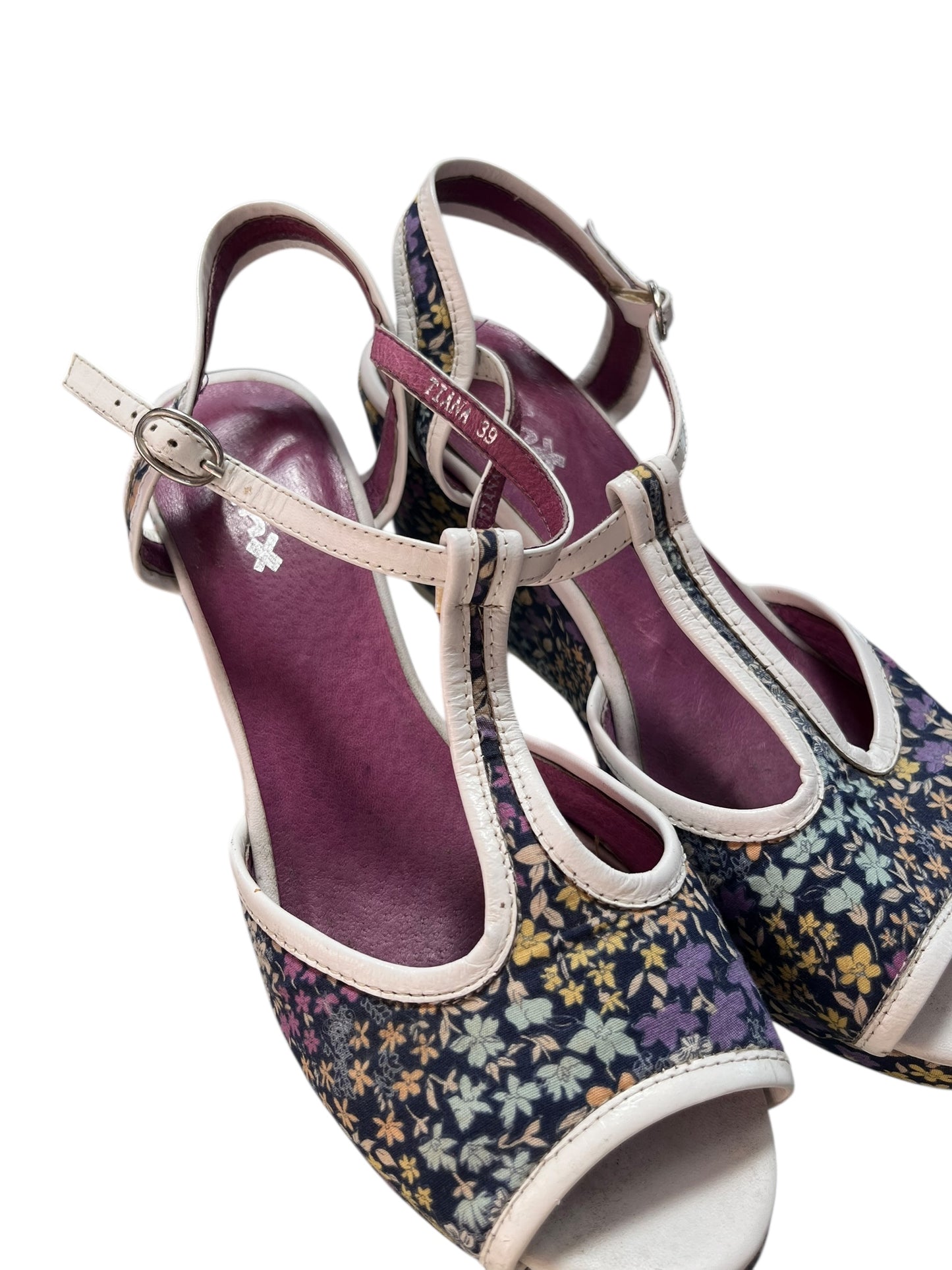MINX PURPLE FLORAL WEDGES | 8