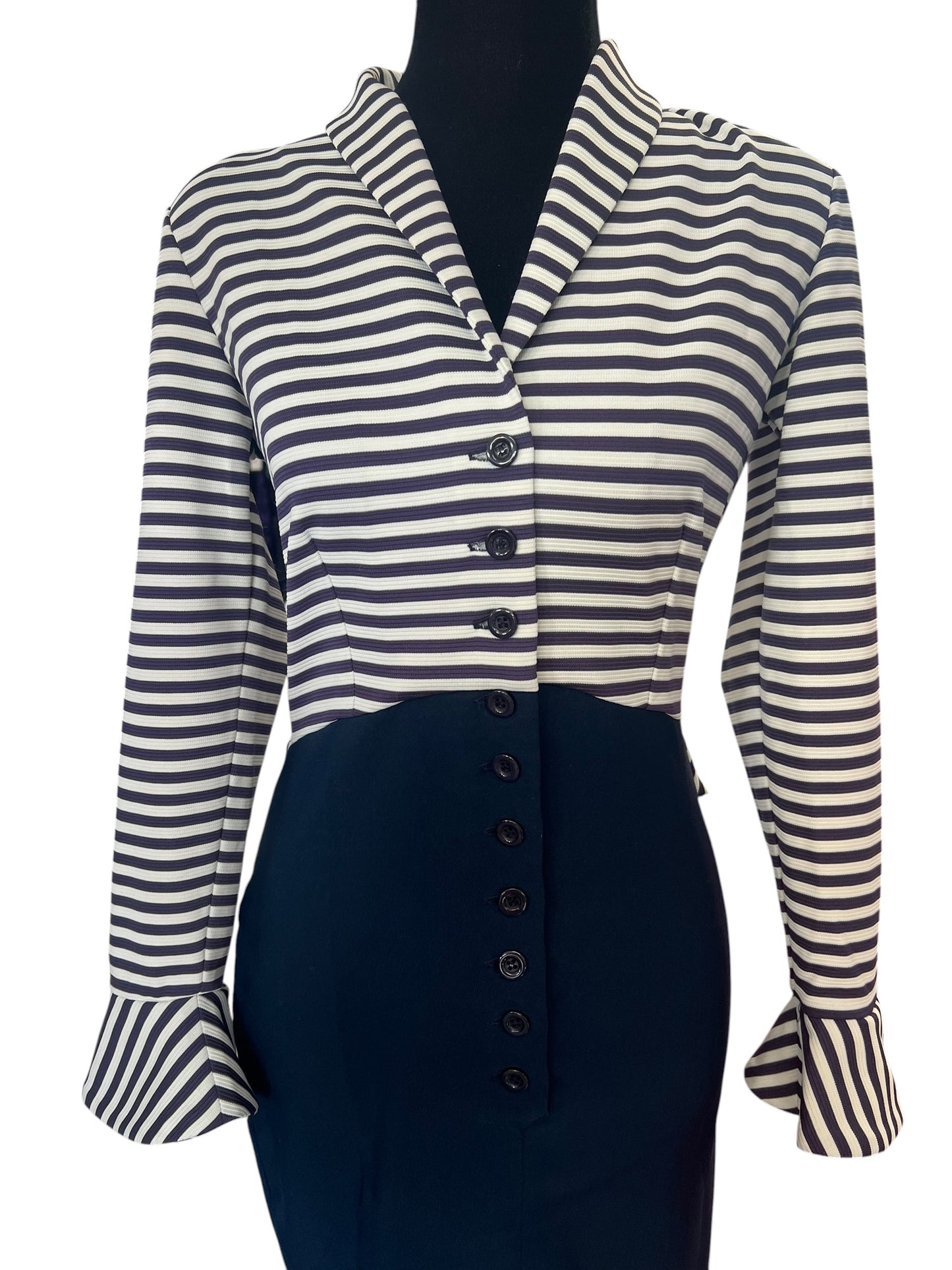BETTIE PAGE NAVY DRESS | S