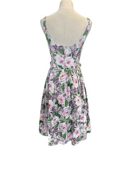RETROSPECTD PURPLE & GREEN DRESS | 6
