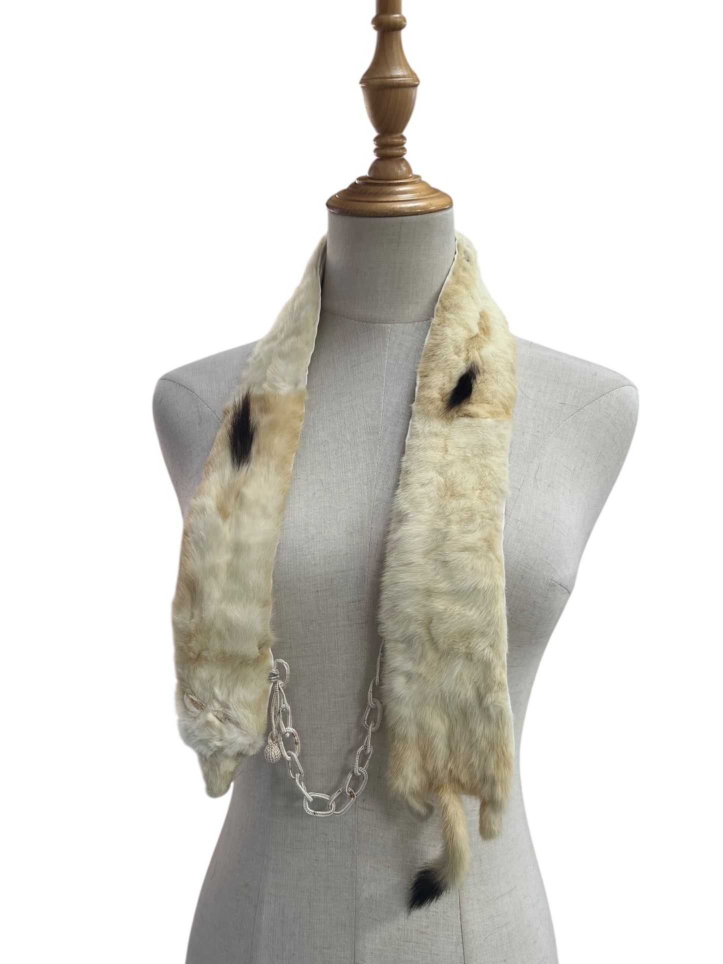 FERRET HEAD FUR STOLE