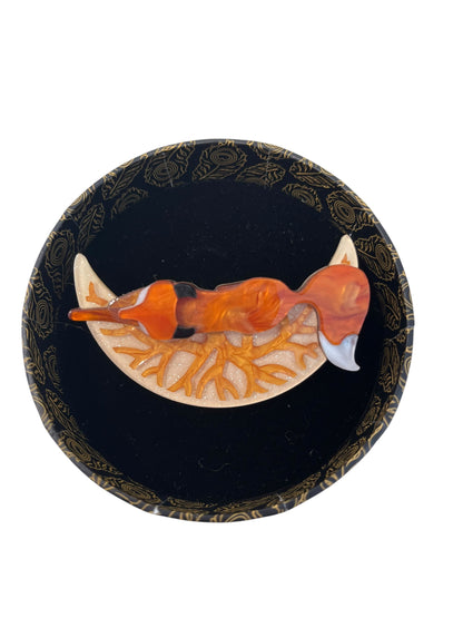 THE PROWLING FOX BROOCH