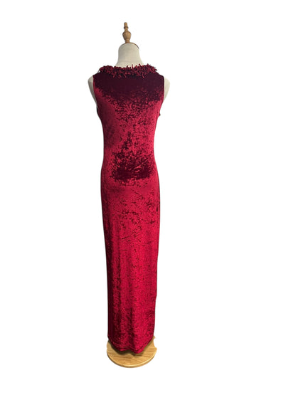 LISA HO RED VELVET DRESS | 12